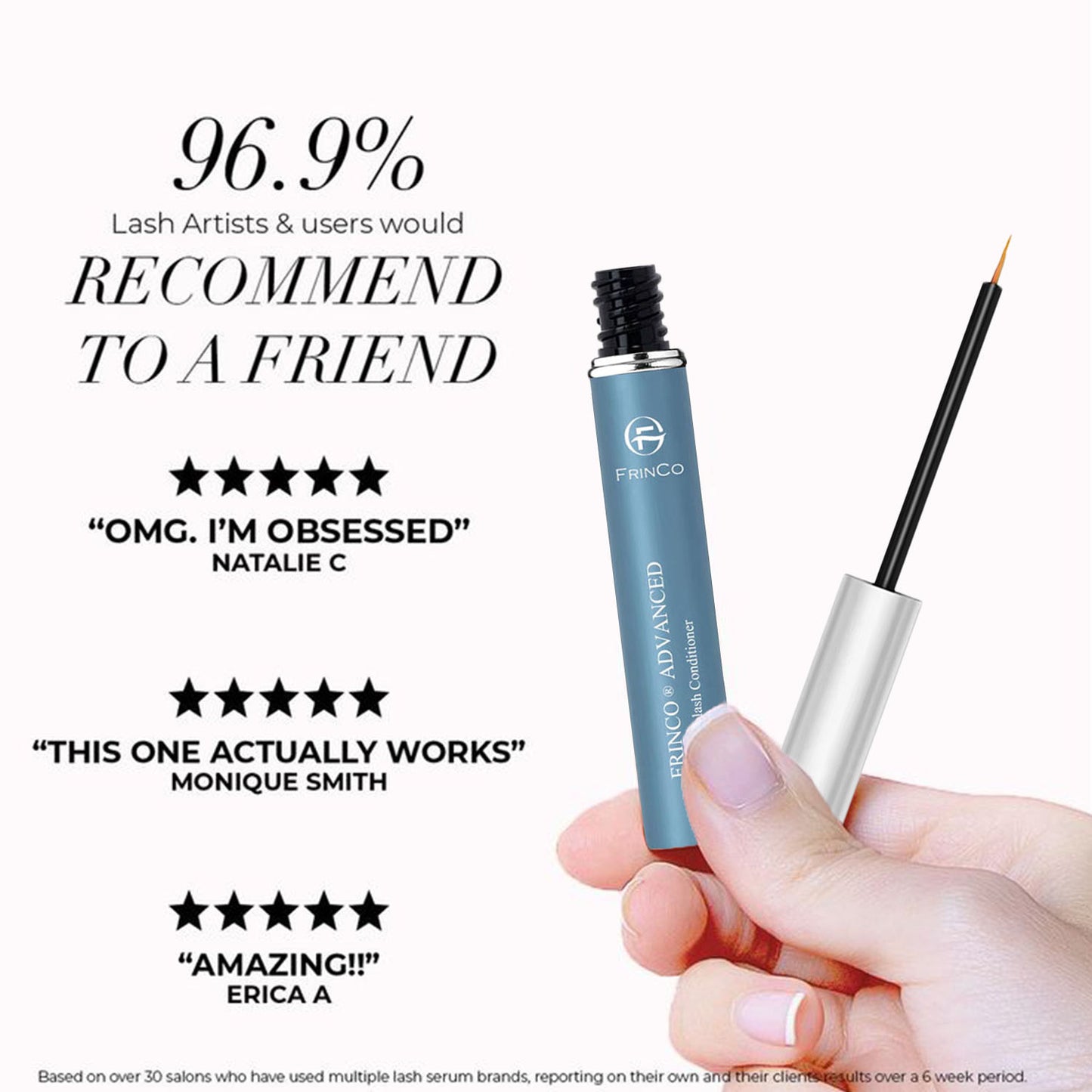 Advanced Eyelash Enhancing Serum, Eyelash Conditioner For Promoting Fuller & Thicker Looking Lashes, Eyelash And Brow Growth Serum, 5ml