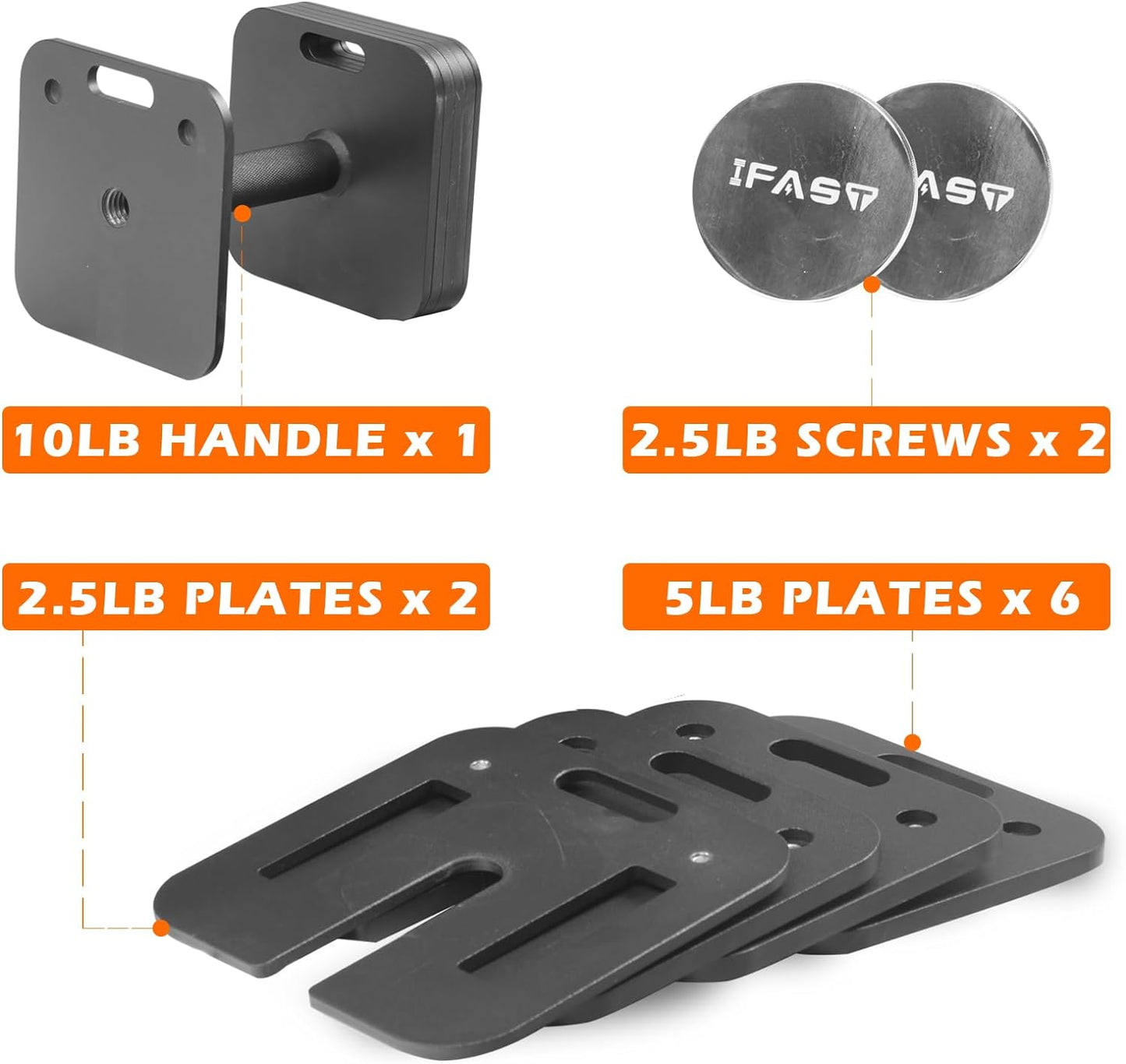 Adjustable Dumbbell 9 In 1