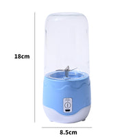 Portable USB Rechargeable Blender 6 Blades Mini Juicer Cup for Travel Sports Kitchen 410ml Fruit Squeezer