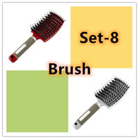 Hairbrush Anti Klit Brushy Haarborstel Women Detangler Hair Brush Bristle Nylon Scalp Massage Teaser Hair Brush Comb
