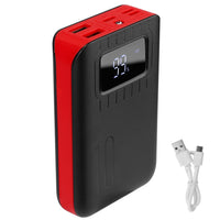 Portable Power Bank with Dual USB & LCD Display
