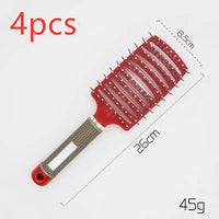 Hairbrush Anti Klit Brushy Haarborstel Women Detangler Hair Brush Bristle Nylon Scalp Massage Teaser Hair Brush Comb