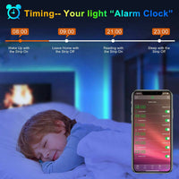 RGB LED Strip Lights with Bluetooth Remote
