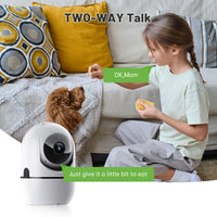 Pet Camera Indoor with Phone App, 3K Cat Dog Cameras with Speaker, Pan-Tilt WiFi Baby Monitor Camera for Home Security, Pet/Facial AI Detection Motion Tracking, 2-Way Talk, 2.4G/5G Wi-Fi