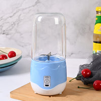 Portable USB Rechargeable Blender 6 Blades Mini Juicer Cup for Travel Sports Kitchen 410ml Fruit Squeezer