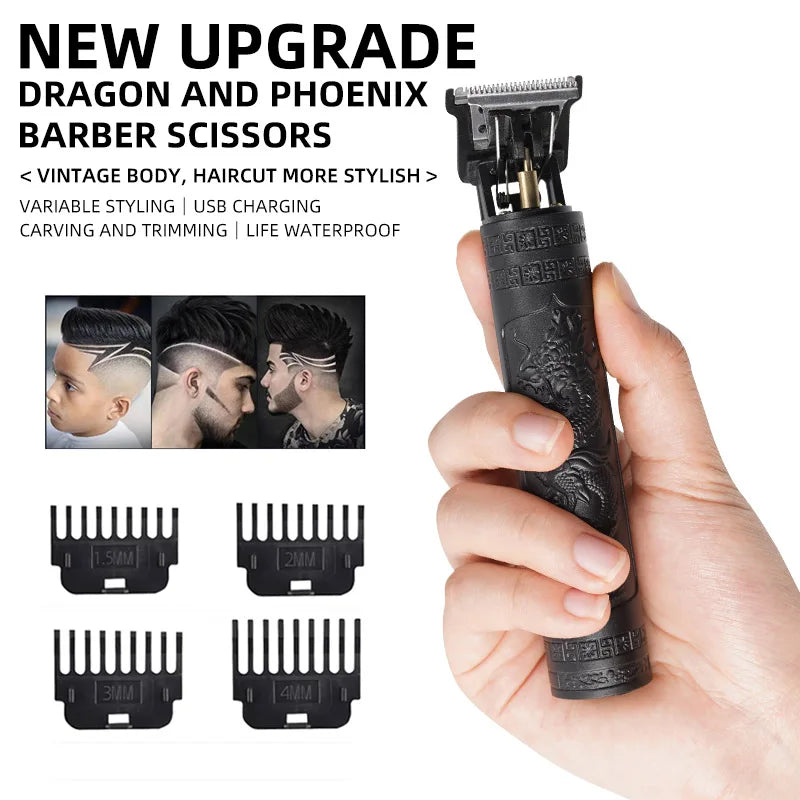 Hair Clippers for Men, Professional Hair Trimmer Cordless Zero Gapped T-Blade Trimmer Rechargeable Beard Trimmer, Mens Gifts Hair Grooming Set for Hair Cutting