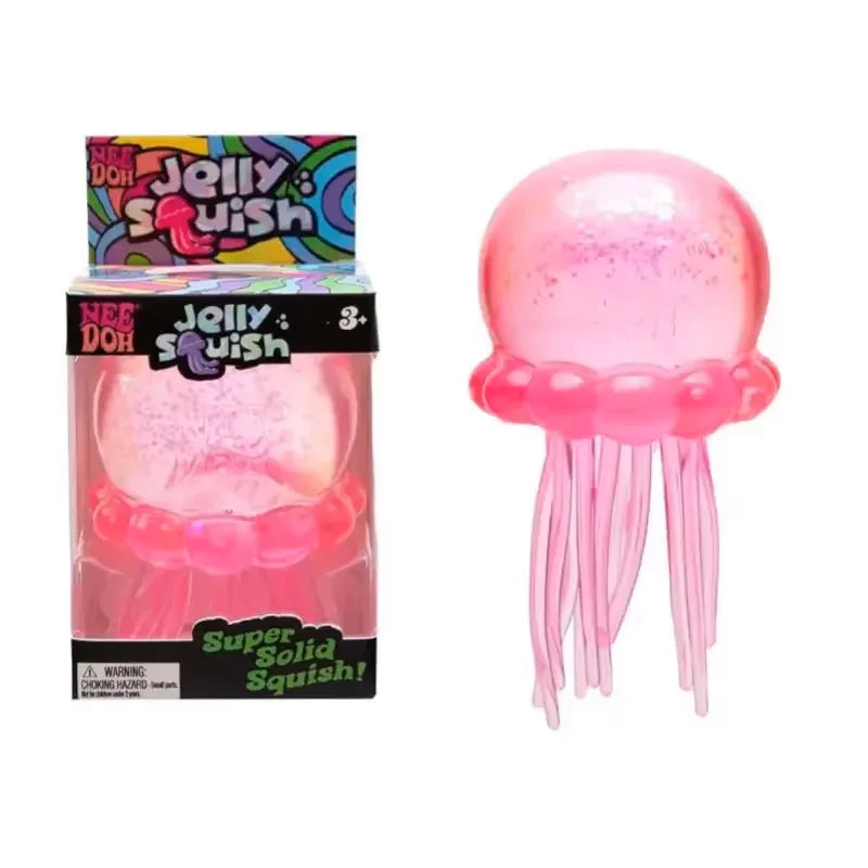 Squishies Nee Doh Jellyfish Squish Toy Fidget Toy, Water Sensory Soft Jelly Squeeze Stress Relief Fidget Toy