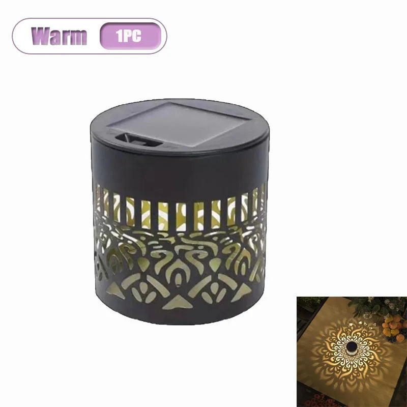1/4pcs Solar Mandala Sunflower Outdoor Wall Light Waterproof Garden Decorative Lamp for Yard Courtyard Fence Decor