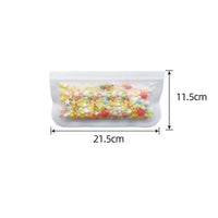 Silicone Food Storage Containers Reusable Food Storage Bags Lunch Bags Stand Up Zip Shut Bag Cup Fresh Food Leakproof Containers