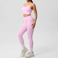 Yoga Clothes Women Tracksuit Athletic Wear Pilates Fitness Suit Gym Workout Push Up Clothes Sports Bra Leggings Suit 2 Piece