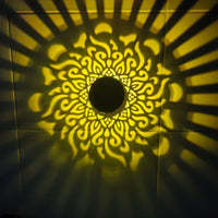 Solar-Powered Datura Lantern Light Wall Lamp Outdoor Garden Patio Walkway Decorations 1PCS Lighting for Garden Decor