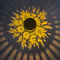 Solar-Powered Datura Lantern Light Wall Lamp Outdoor Garden Patio Walkway Decorations 1PCS Lighting for Garden Decor