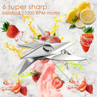 Portable Blender Juicer with Cup - Crush Fruits Veggies for Smoothies, Kitchen Gym Essential