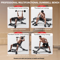 Adjustable Weight Bench for Full Body Workout Multifunctional Strength Training Dumbbell Bench Press Foldable 1000 lbs Capacity