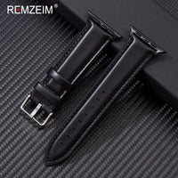 Genuine Leather Strap for Apple Watch 9 Ultra 49mm Series 9 8 7 45mm 41mm Man Woman Band for IWatch 6 5 4 Se 44 42mm Bracelet