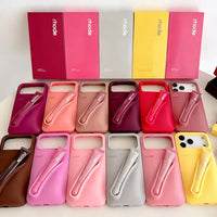 Lemontini Phone Case for IPhone 11 12 13 14 15 16 Pro Max Plus 17 Air Makeup Lip Gloss Silicone Cover with Lip Glaze