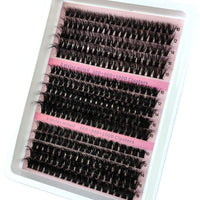 New 15Rows DIY 5D Fluffy Lash Clusters 60D-200D Thick Eyelash Clusters Wispy Individual Lashes 10-20mm Cluster Eyelash Extension