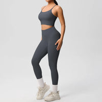 Yoga Clothes Women Tracksuit Athletic Wear Pilates Fitness Suit Gym Workout Push Up Clothes Sports Bra Leggings Suit 2 Piece