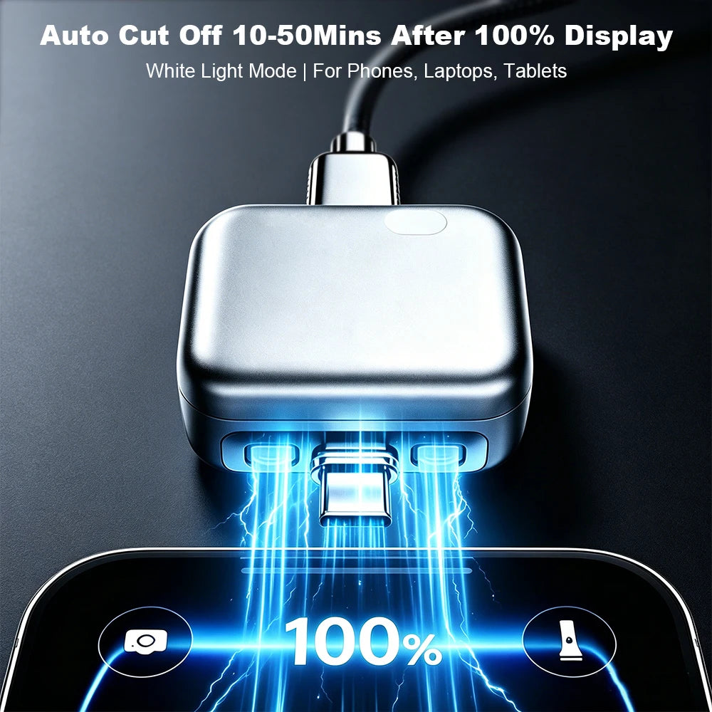 Smart Charging Adapter with Physical Cut Off Breaker, Auto Stop Power Supply When Full, Overcharge Protection for Laptop Tablet