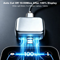 Smart Charging Adapter with Physical Cut Off Breaker, Auto Stop Power Supply When Full, Overcharge Protection for Laptop Tablet