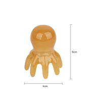 Resin Octopus Massage Comb Head Meridian Scraping Scalp Massage Brush Acupuncture SPA Gua Sha Massage Comb for Fatigue Relief