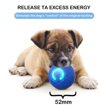Dog Toys Intelligent Gravity Jump Ball Rechargeable Bite-Resistant Rolling Ball Cat And Dog Chase Interactive Pet Toys