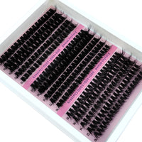 New 15Rows DIY 5D Fluffy Lash Clusters 60D-200D Thick Eyelash Clusters Wispy Individual Lashes 10-20mm Cluster Eyelash Extension