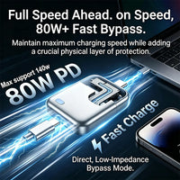 Smart Charging Adapter with Physical Cut Off Breaker, Auto Stop Power Supply When Full, Overcharge Protection for Laptop Tablet