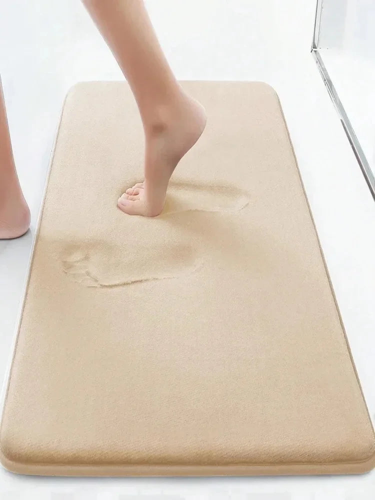 Super Absorbent Bath Mat Memory Foam Carpet Non-slip Bathroom Rug Bathtub Side Floor Rugs Shower Room Doormat Toilet Footpad