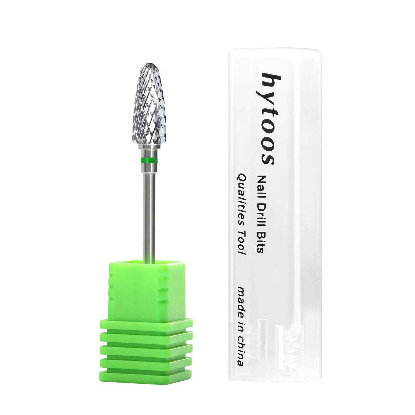 HYTOOS Bullet Carbide Nail Drill Bits Professional Rotary Flame Nail Bit Manicure Acrylic Gel Remover Nails Accessories Tools