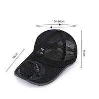 Solar Fan Hat USB Rechargeable Sunscreen Cap with Built-in Fan Outdoor Sun Protection Sunhat for Fishing Hiking Golf Camping