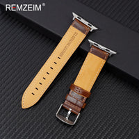 Genuine Leather Strap for Apple Watch 9 Ultra 49mm Series 9 8 7 45mm 41mm Man Woman Band for IWatch 6 5 4 Se 44 42mm Bracelet