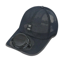 Solar Fan Hat USB Rechargeable Sunscreen Cap with Built-in Fan Outdoor Sun Protection Sunhat for Fishing Hiking Golf Camping