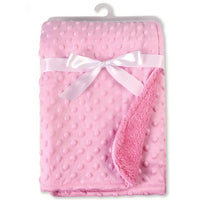 Newborn Thermal Soft Swaddle Wrap Baby Blanket & Swaddling Fleece Blanket Winter Solid Bedding Set Cotton Quilt Infant Bedding