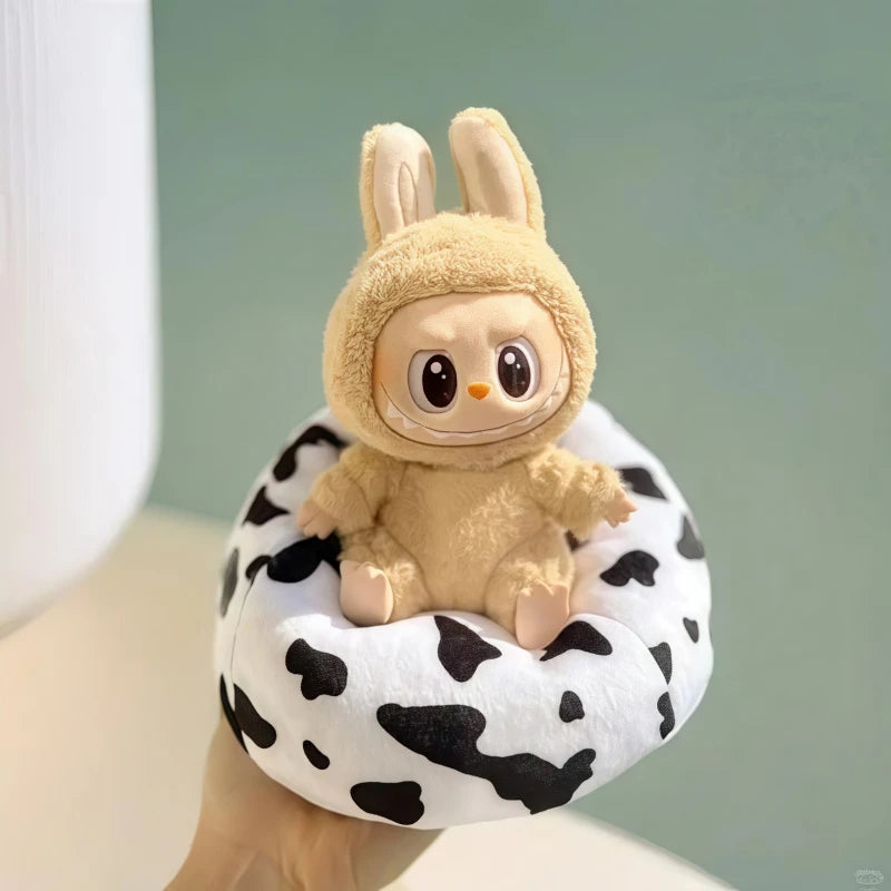 Labubu Doll Sofa for Labubu Mini Lazy Sofa Bed V1 V2 V3 DIY Clothing Accessories Cute Doll Cushion Children's Toy Gift