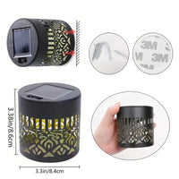 Solar Powered Mandala Sunflower Wall Light Outdoor Garden Decorative Lantern for Patio Courtyard Fence Landscape Lighting