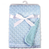 Newborn Thermal Soft Swaddle Wrap Baby Blanket & Swaddling Fleece Blanket Winter Solid Bedding Set Cotton Quilt Infant Bedding