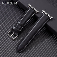 Genuine Leather Strap for Apple Watch 9 Ultra 49mm Series 9 8 7 45mm 41mm Man Woman Band for IWatch 6 5 4 Se 44 42mm Bracelet