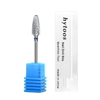 HYTOOS Bullet Carbide Nail Drill Bits Professional Rotary Flame Nail Bit Manicure Acrylic Gel Remover Nails Accessories Tools