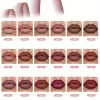 6pcs Velvet Matte Lip Liner Pencils Set Long-Lasting Non-Drying Perfect for Lining Filling Lips Versatile for All Skin Typ