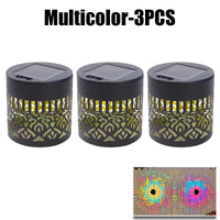 Solar Powered Mandala Sunflower Wall Light Outdoor Garden Decorative Lantern for Patio Courtyard Fence Landscape Lighting