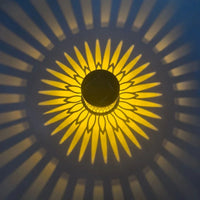Solar-Powered Datura Lantern Light Wall Lamp Outdoor Garden Patio Walkway Decorations 1PCS Lighting for Garden Decor