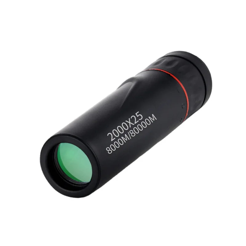 2000X25 HD Monocular Telescope, Compact Portable for Travel, Hiking, Fishing, Camping, Stargazing, Concerts & Bird Watching