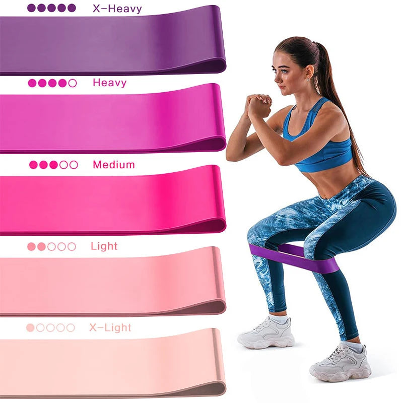 Resistance Bands for Working Out, Elastic Exercice Loop Bands,Yoga Starter Set of Stretch Bands for Booty Legs,Pilates Flexbands