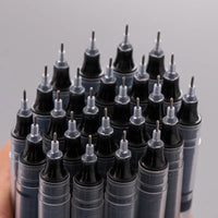 Needle Type Gel Pens Straight Liquid Ballpoint Pen Kawaii Stationery School Office Supplies Writing 10Pcs/set High