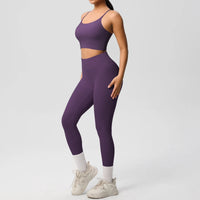 Yoga Clothes Women Tracksuit Athletic Wear Pilates Fitness Suit Gym Workout Push Up Clothes Sports Bra Leggings Suit 2 Piece