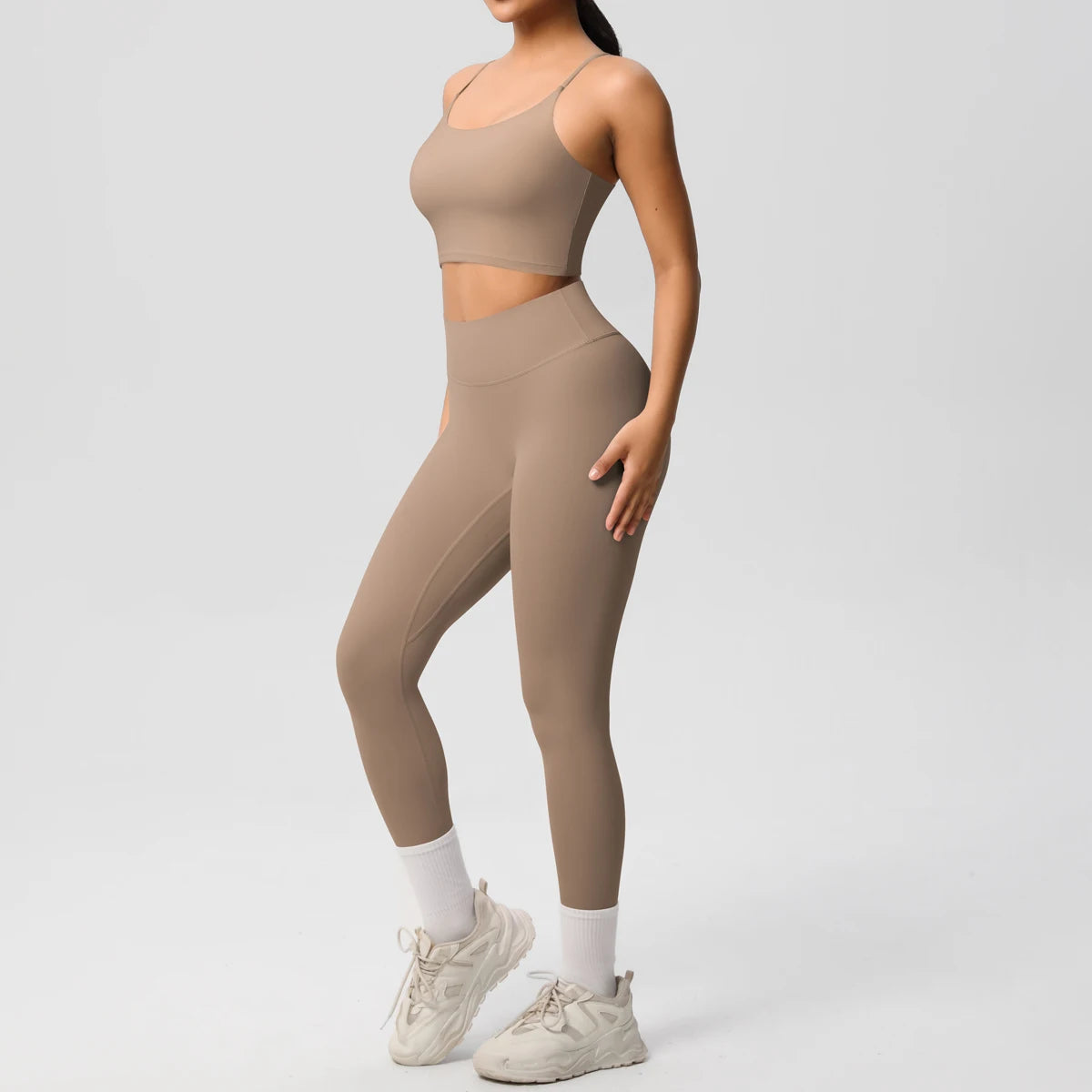 Yoga Clothes Women Tracksuit Athletic Wear Pilates Fitness Suit Gym Workout Push Up Clothes Sports Bra Leggings Suit 2 Piece