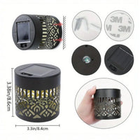 Solar-Powered Datura Lantern Light Wall Lamp Outdoor Garden Patio Walkway Decorations 1PCS Lighting for Garden Decor