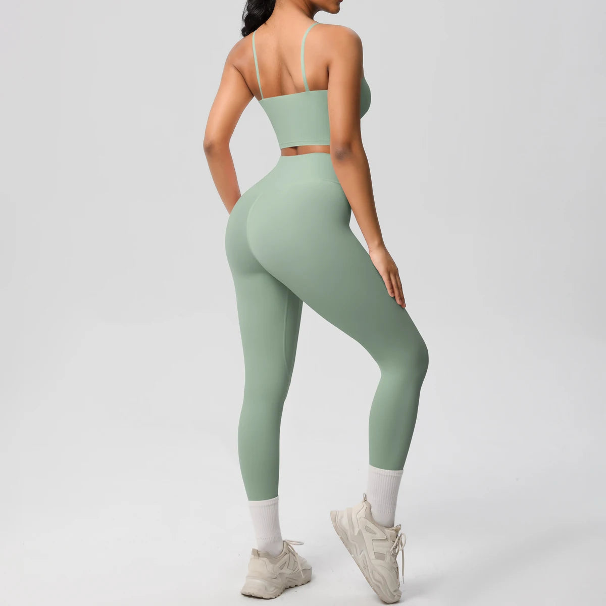Yoga Clothes Women Tracksuit Athletic Wear Pilates Fitness Suit Gym Workout Push Up Clothes Sports Bra Leggings Suit 2 Piece