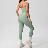 Yoga Clothes Women Tracksuit Athletic Wear Pilates Fitness Suit Gym Workout Push Up Clothes Sports Bra Leggings Suit 2 Piece